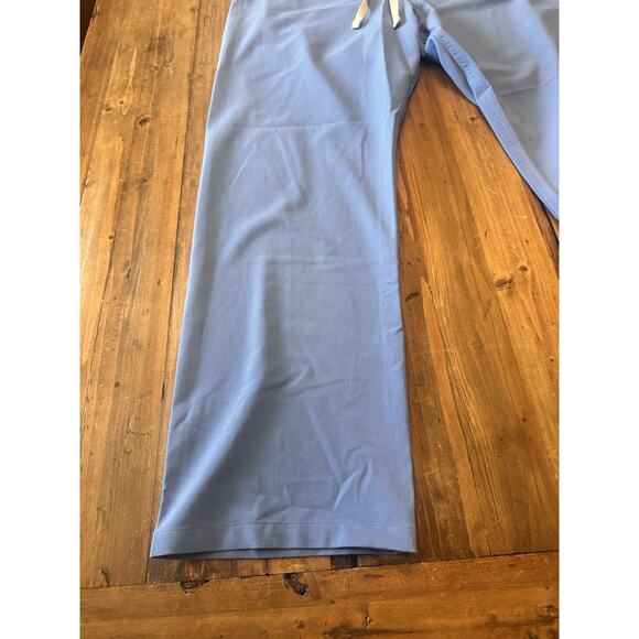 Figs Scrub Pants Size Large Petite Ceil Blue Livingston Technical Collection - Picture 2 of 13